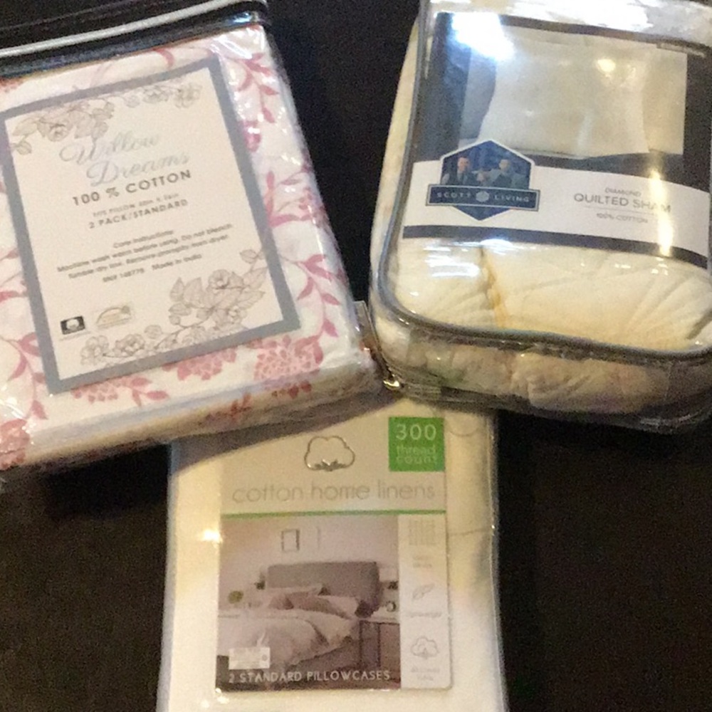 GREAT assortment of pillowcases and sham, NWT